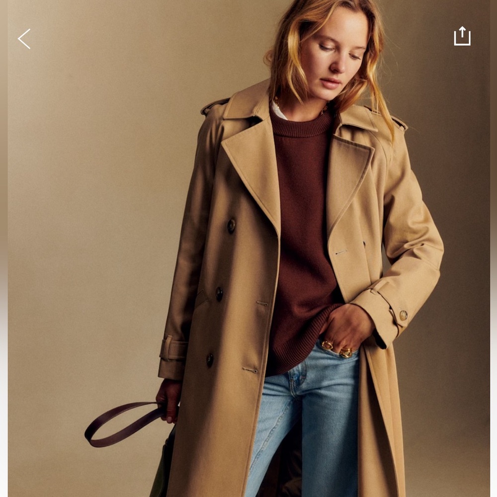 Sezane Scott trench coat size 6